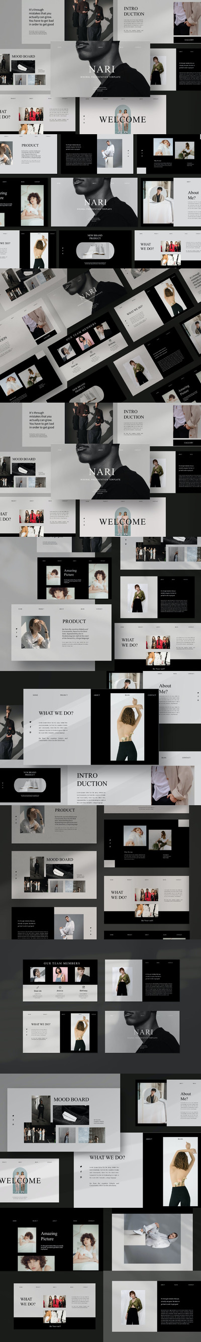 简约时尚多用途商业商务powerpoint幻灯片演示模板（pptx）