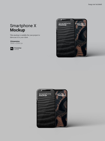 高品质的iPhone X APP UI样机展示模型mockups
