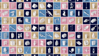 低多边形+高精度的C4D创意场景元素必备模型库下载（lib4d）