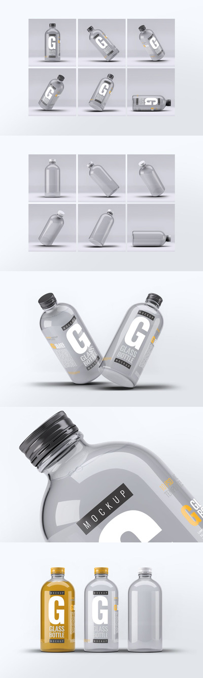 玻璃瓶包装设计样机（PSD）