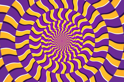 动态圆形图案迷幻背景