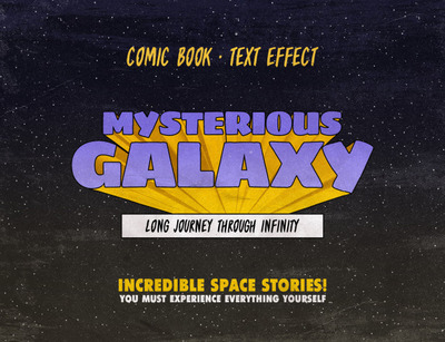 复古漫画书文本样式[PSD]