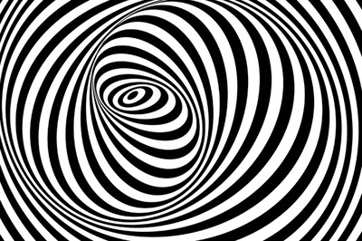 黑白斑马线错觉螺旋背景