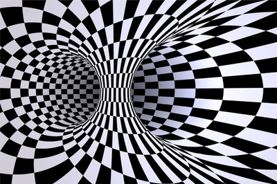 抽象逼真的视错觉背景