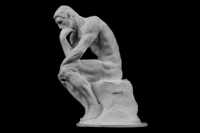 思考者雕塑3D模型下载（FBX，C4D可用）