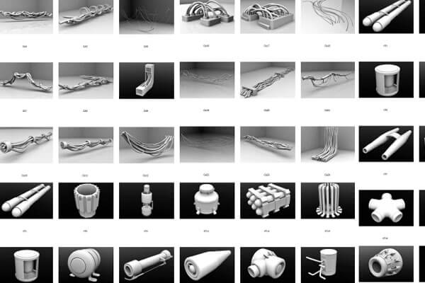 全套科技感模型库大合集（ X Polygon – 3D Model Collection）下载（OBJ）