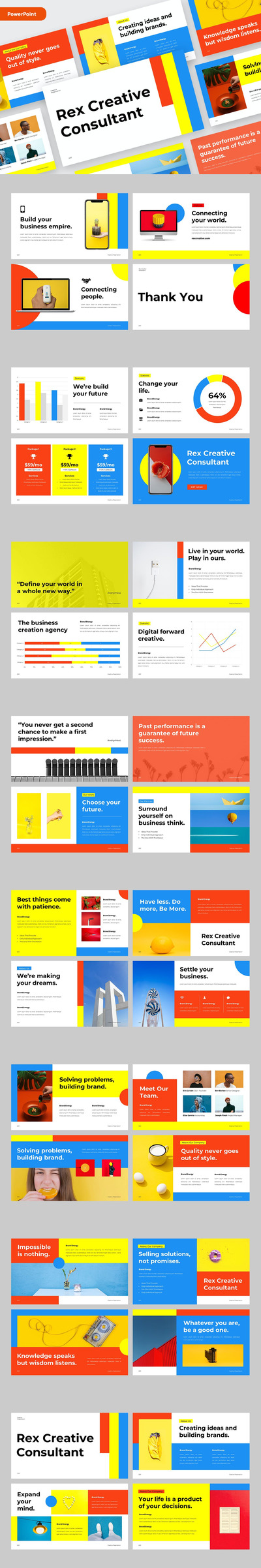 时尚高端简约清新多用途的高品质powerpoint幻灯片演示模板（pptx）