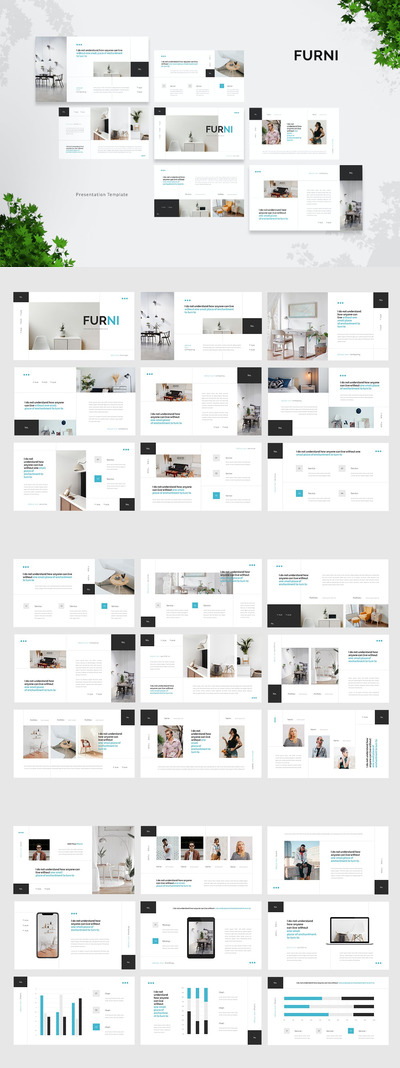 清新时尚简约多用途powerpoint幻灯片演示模板（pptx&keynote）