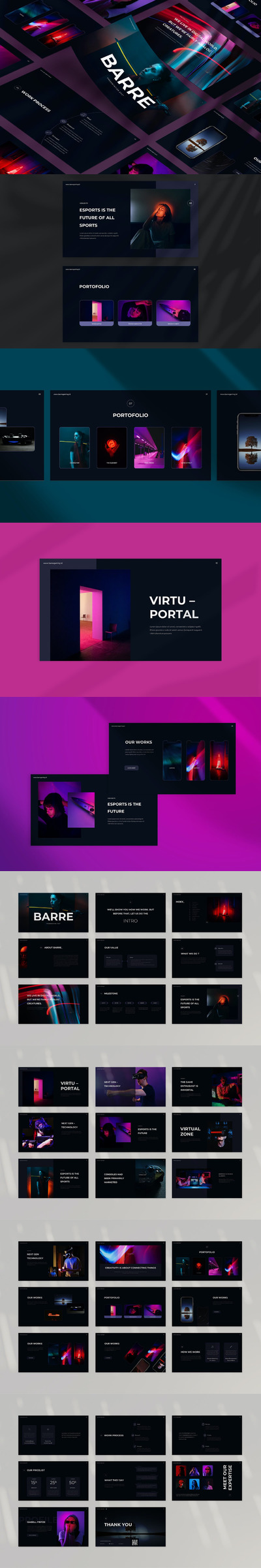 时尚高端简约多用途的高品质powerpoint幻灯片演示模板（pptx）