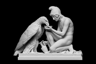 Ganymede和他得老鹰雕像3D模型免费下载（FBX，C4D可用）