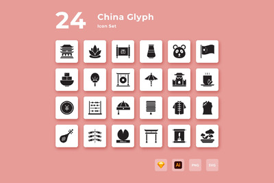 中国新年元素图标（AI,EPS,PNG,SVG）