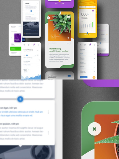 APP UI 手机品牌样机（PSD）