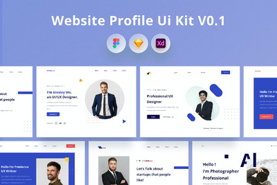 关于我们网页设计模板（FIG,SKETCH,XD）