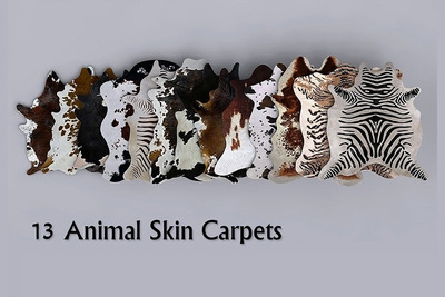 动物皮革地毯3D模型+PBR材质下载(MAX,OBJ)