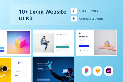 10+高品质的网站登录页面WEB UI KITS