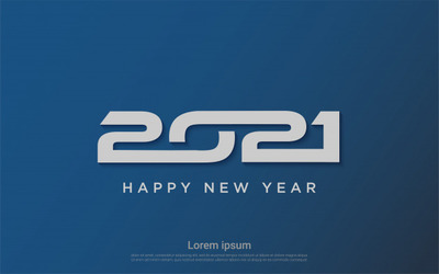 现代新年2021设计背景