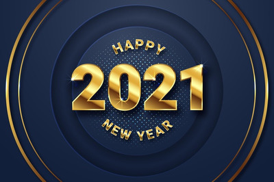 新年金色2021深色背景