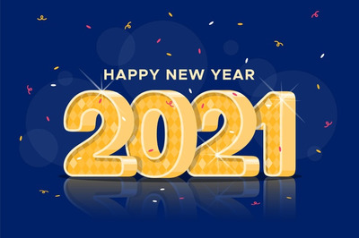 新年2021平面设计背景