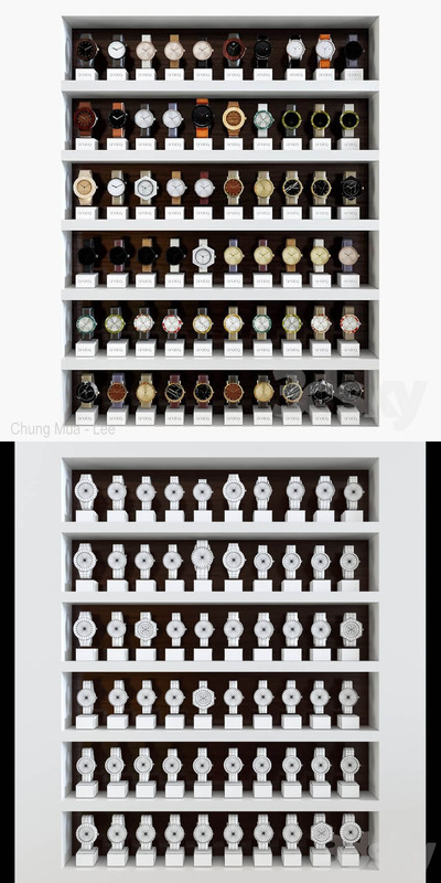 完美的手表设计3D展架模型下载(FBX,MAX)