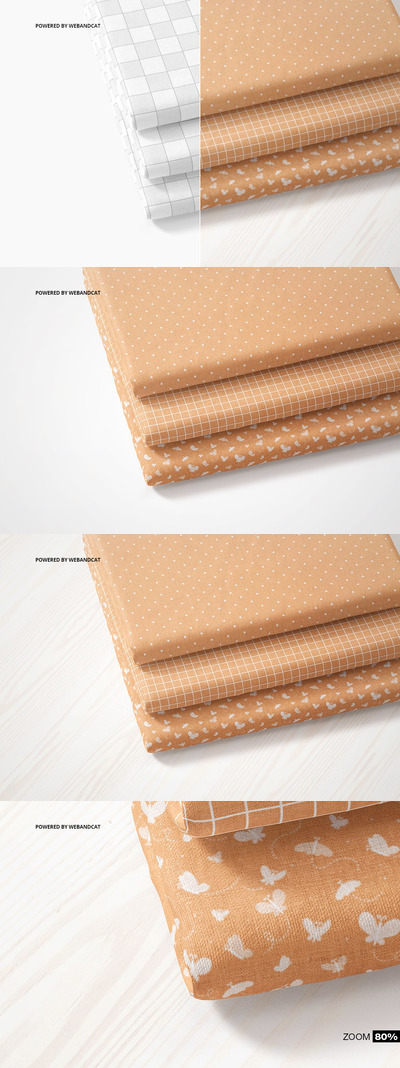 棉布面料设计展示样机（PSD）