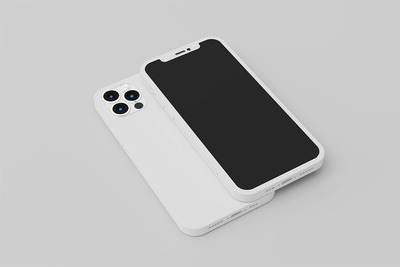 iPhone 12外壳&UI设计展示样机（PSD）