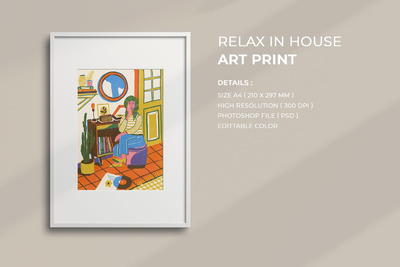 时尚高端个性的手绘插画海报设计模板