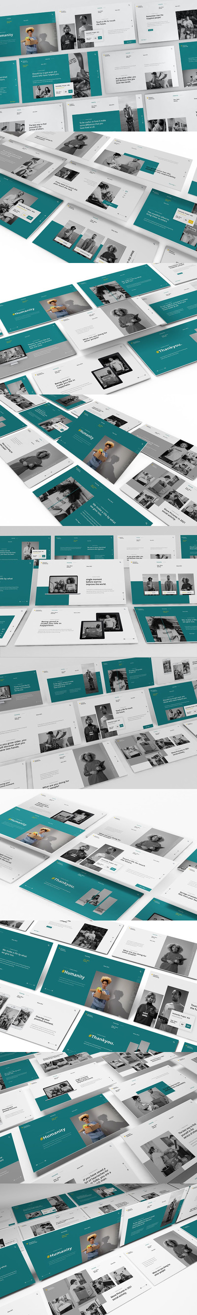 时尚高端清新简约时尚专业的高品质社会人文powerpoint幻灯片演示模板（pptx）