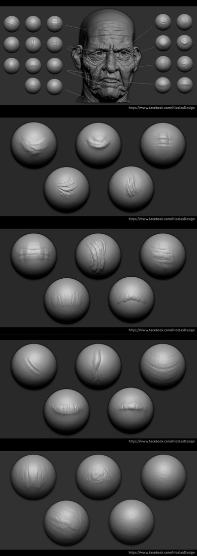 臉部細節筆刷預設包
