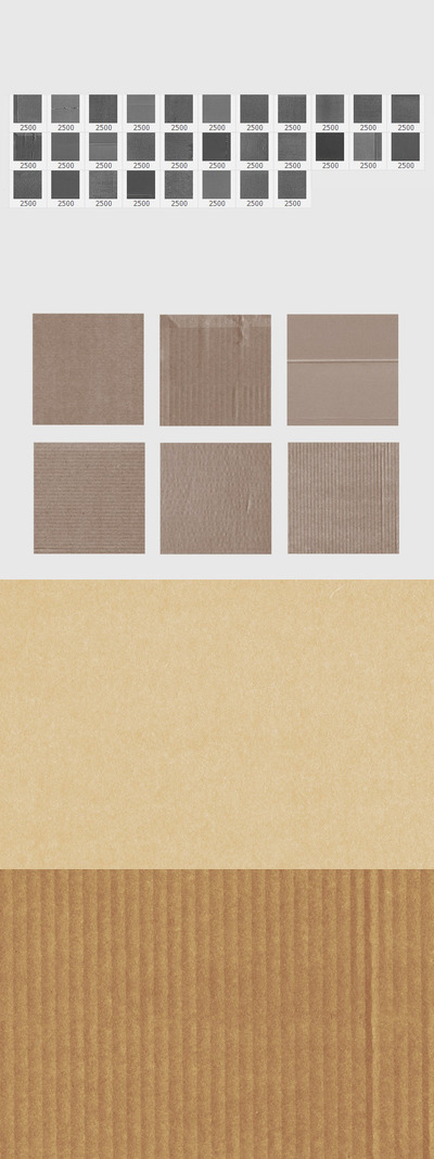 30个简单的纸板Photoshop邮票刷（ABR）