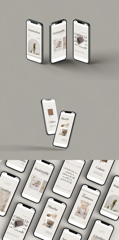 iPhone UI项目设计展示样机2（PSD）