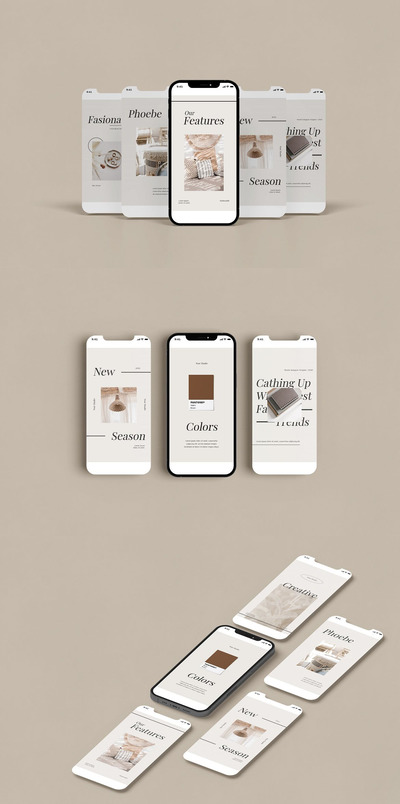 iPhone UI项目设计展示样机3（PSD）
