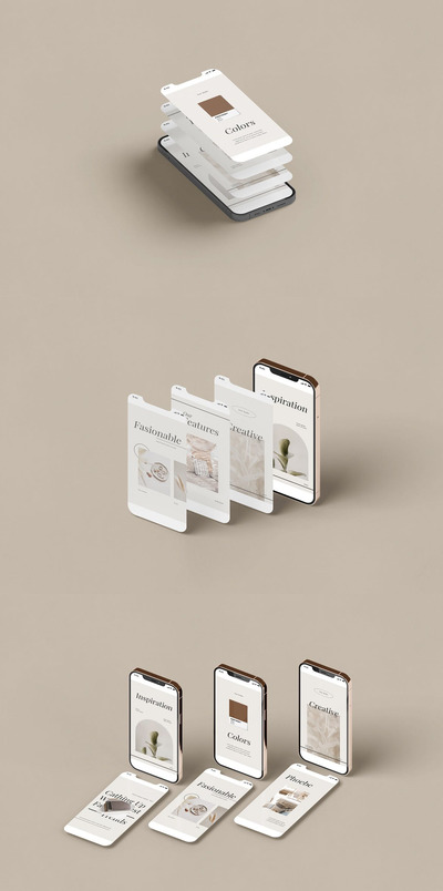 iPhone UI项目设计展示样机1（PSD）