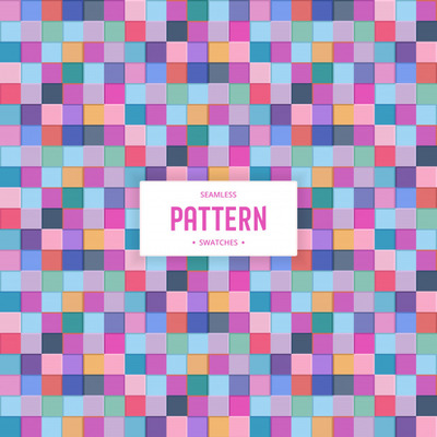 彩色几何正方形无缝背景