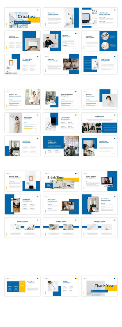 有创意的企业PPT模板（PPTX）