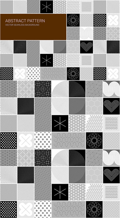 抽象简约时尚几何矢量无缝背景底纹纹理图案大集合-AI，EPS，JPG，PDF，PNG，PSD，SVG