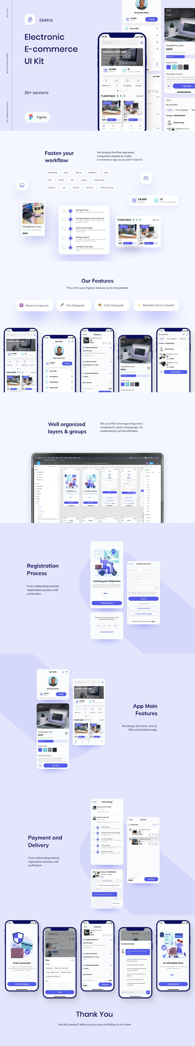 高端简约专业多用途的高品质淘宝电子商务APP UI KITS