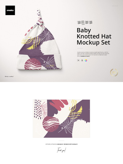 打结婴儿帽子样机合集