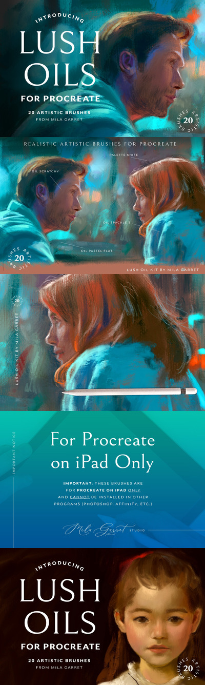 艺术油画Procreate绘画笔刷
