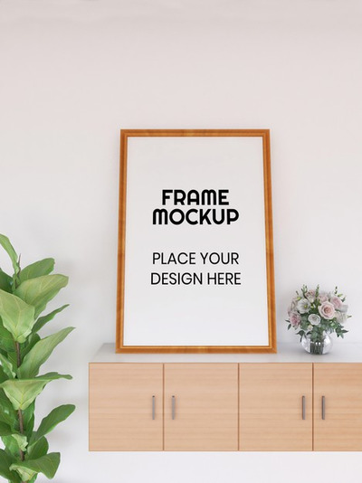 空白的照片相框样机[PSD]