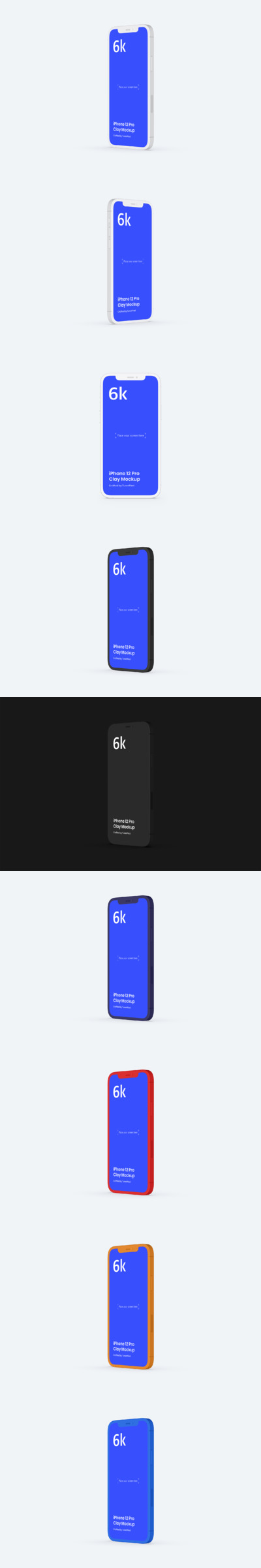 iPhone 12 Pro 简约手机样机（PSD）