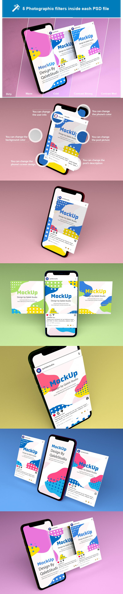 APP UI设计展示手机样机（PSD）