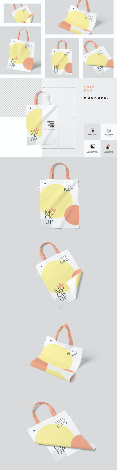 手提袋模型样机（PSD）