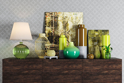 室内居家设计必备装饰品模型下载（MAX，OBJ）