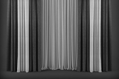 现代风格的窗帘3D模型下载（FBX，MAX）