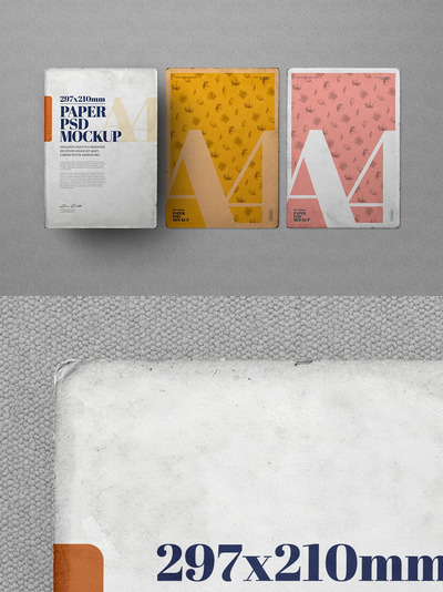 A4文具VI品牌设计展示样机（PSD）