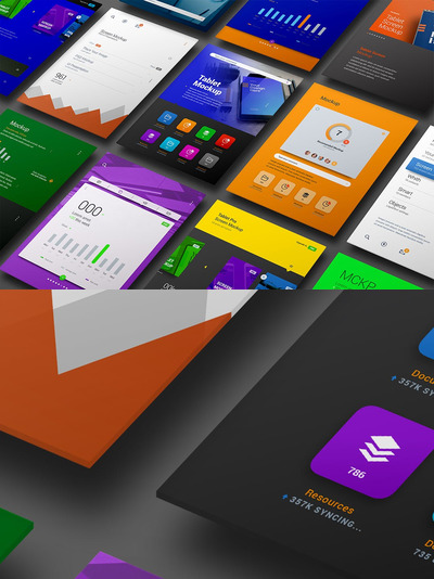 APP UI 品牌设计展示样机（PSD）