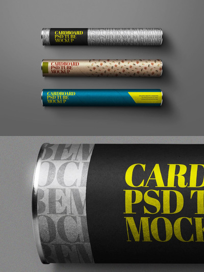 绘画&海报快递包装设计展示样机（PSD）