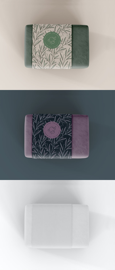 独立的肥皂包装设计展示样机（PSD）