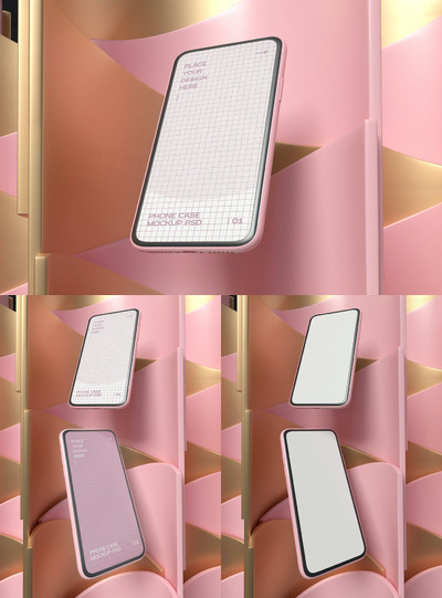 高品质的手机APP UI设计样机展示模型mockups