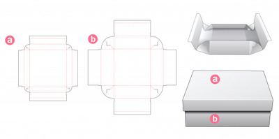 立体包装盒子模切设计